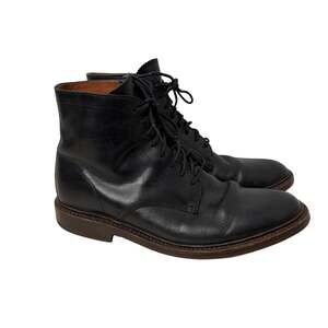Frye Boots Mens Size 8 D Jones Black Leather Lace Up Made in Mexico